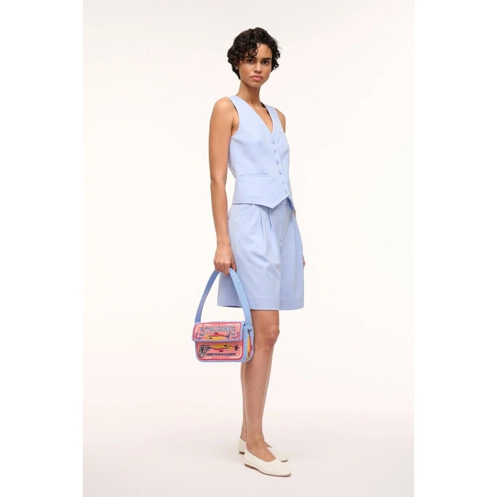 STAUD Tommy Beaded Bag Staudines Pink - Picture 4 of 6